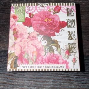 Floral Shea Butter Soap - Pink and Green